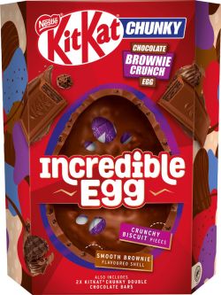 Kit Kat Chunky Brownie Crunch Incredible Egg 384g (13.5oz) X 4