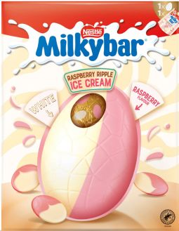 Nestle Milky Bar Raspberry Ripple Large Egg 236g (8.3oz) X 4