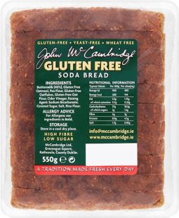 McCambridge Gluten Free Soda Bread 550g (19.4oz) X 10