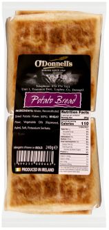 O'Donnells Potato Bread 4 Pack 240g (8.5oz) X 15