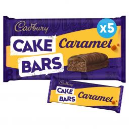 Cadbury Caramel Cake Bars 5's 135g (4.8oz) X 12