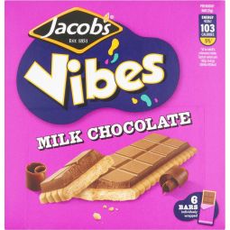 Jacobs Vibes Milk Chocolate 126g (4.4oz) X 12