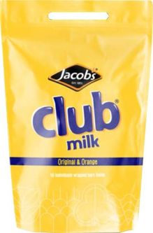 Jacobs Club Milk Pouch 220g (7.8oz) X 12