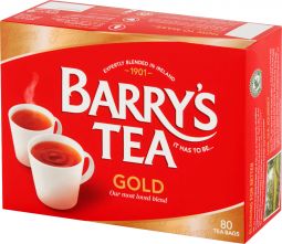 Barrys Tea Gold 80 bags 250g (8.8oz) X 6