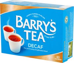 Barrys Tea Decaffeinated 80 Bags 250g (8.8oz) X 6