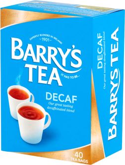 Barrys Tea Decaffeinated 40 Bags 125g (4.4oz) X 6