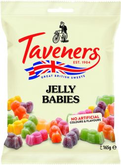 Taveners Jelly Babies 165g (5.8oz) X 6