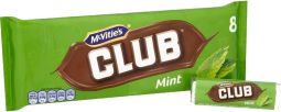 Mc Vities Club Mint Chocolate 7 Pack 154g (5.4oz) X 30