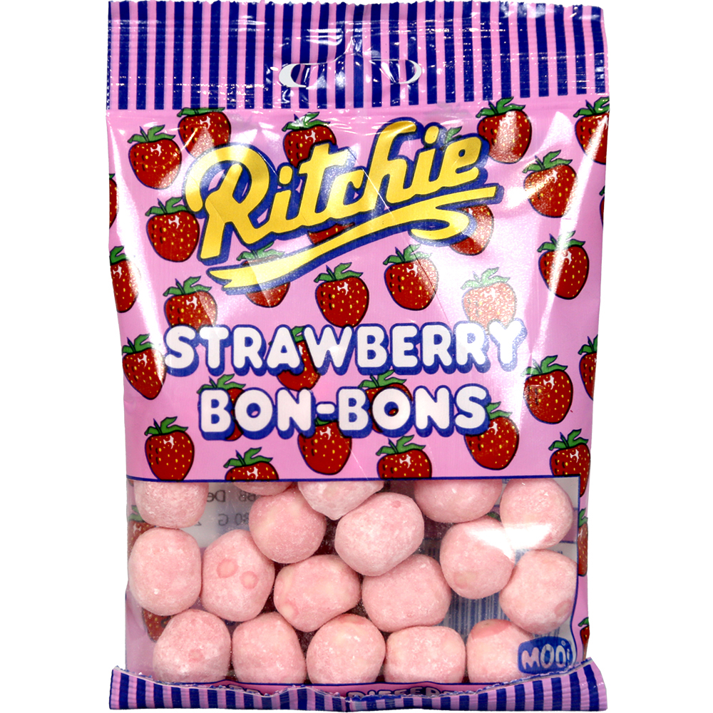 Ritchies Strawberry Bon-Bon 80g (2.8oz) X 18: Food Ireland Wholesale