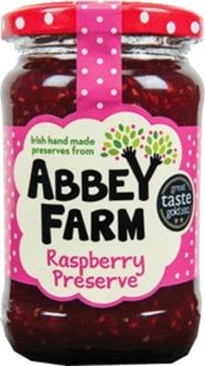 Abbey Farm Irish Raspberry 350g (12.3oz) X 6