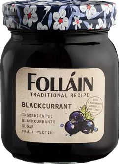 Follain Traditional Recipe Blackcurrant Jam 370g (13oz) X 9