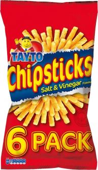 Tayto Chipsticks 6 Pack 168g (5.9oz) X 27