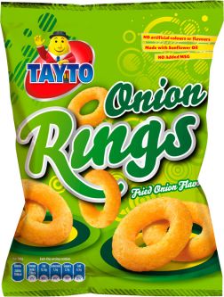 Tayto Onion Rings 42g (1.5oz) X 32