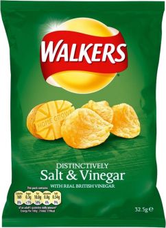 Walkers Salt & vinegar 32.5g (1.1oz) X 32