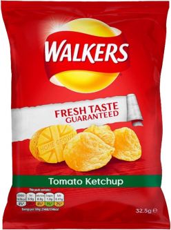 Walkers Tomato Ketchup 32.5g (1.1oz) X 32