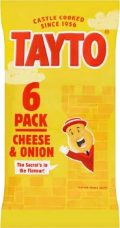 Tayto NI Cheese & Onion 6Pk  X 16