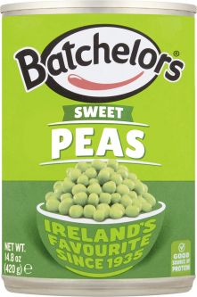 Batchelors Sweet Irish Peas 420g (14.8oz) X 12