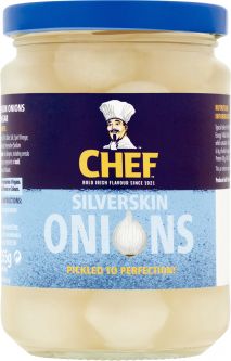 Chef Silverskin Onions 355g (12.5oz) X 12