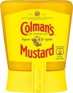 Colmans English Mustard Squeezy 150g (5.3oz) X 6