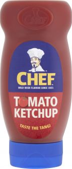 Chef Ketchup Squeezy 490g (17.3oz) X 12