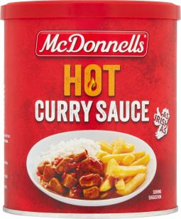 McDonnells Hot Curry Sauce 1L Tub 200g (7oz) X 12