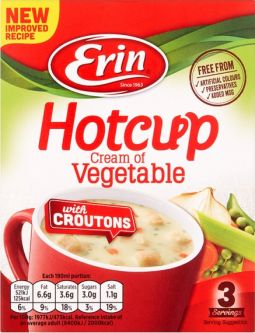 Erin HC Cream of Veg/Croutons 3 Servings 79g (2.8oz) X 12