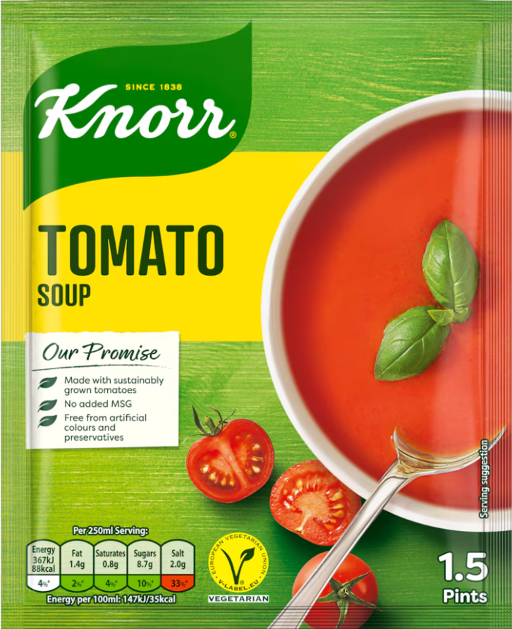 Knorr Tomato Soup 86g (3oz) X 12: Food Ireland Wholesale