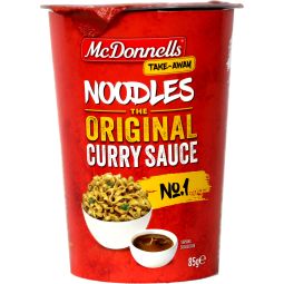 McDonnells Original Curry Noodle Pot 85g (3oz) X 8