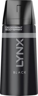 Lynx Black Body Spray 150ml (5.3fl oz) X 6