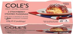 Cole's Strawberry Steamed Pudding 260g (9.2oz) X 6