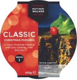 Matthew Walker Classic Pudding 100g (3.5oz) X 36