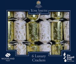 Tom Smith Gold Luxury Tree (2301) Cracker (8"x6 Pk) X 12
