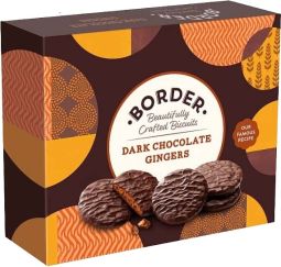 Border Dark Chocolate Gingers 255g (9oz) X 6