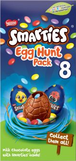 Smarties Egg Hunt Pack 140g (4.9oz) X 12