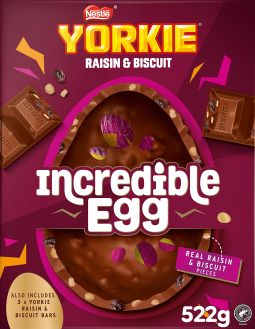 Yorkie Raisin & Biscuit Incredible Egg 522g (18.4oz) X 4